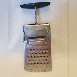 Vintage Stainless Steel Vegetable Slicer Grater Chopper Mincer Shredder
